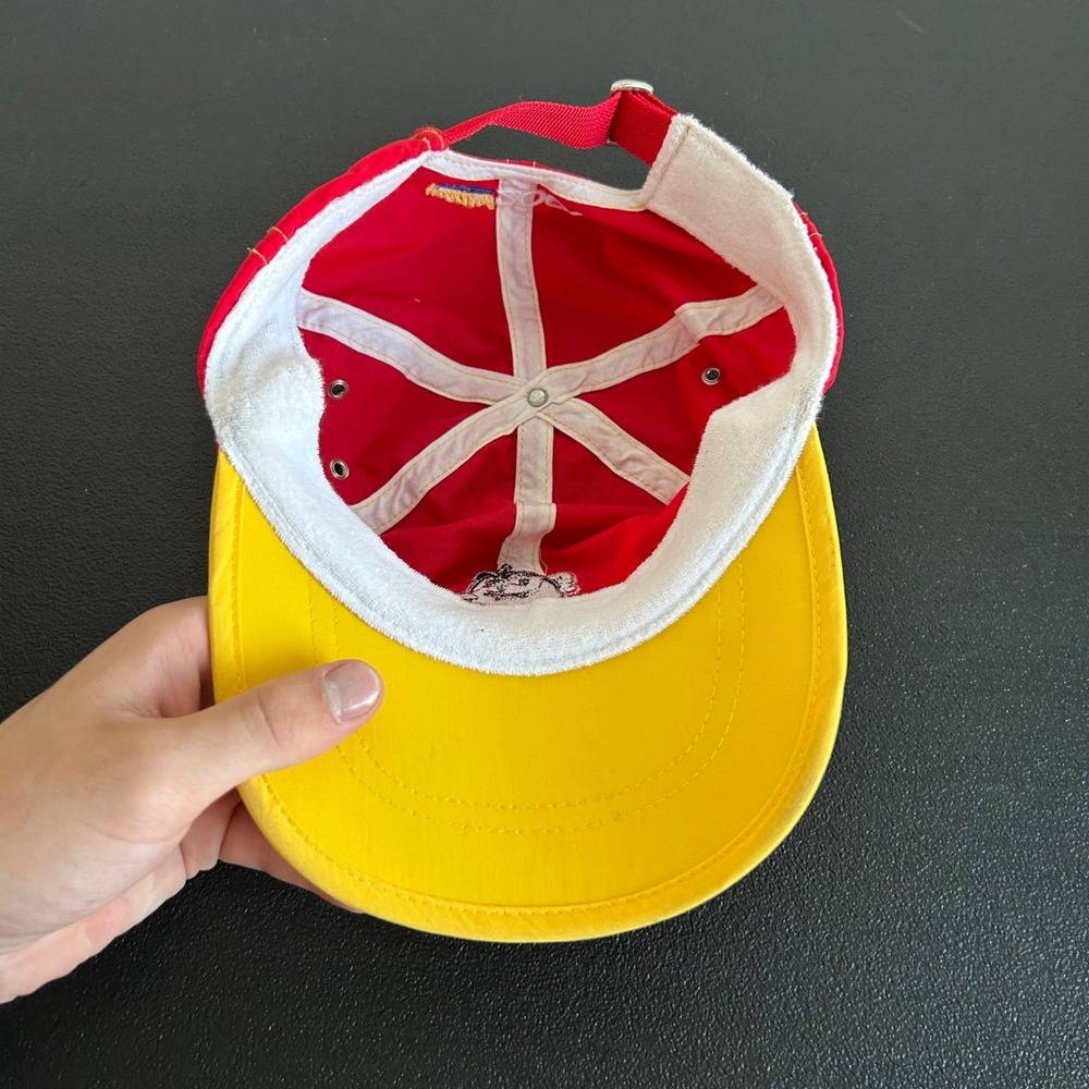 Vintage 2000 M&M Hat Cap Strap Back Adjustable Red Y2K Candy Promo Adult - Picture 6 of 7